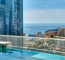 Триплекс с частным бассейном, видом на море и Монако, продажа. №44013. ЭстейтСервис.