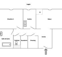 Квартира под ремонт в Ле-Канне, сектор Moulières, продажа. №40067. ЭстейтСервис.